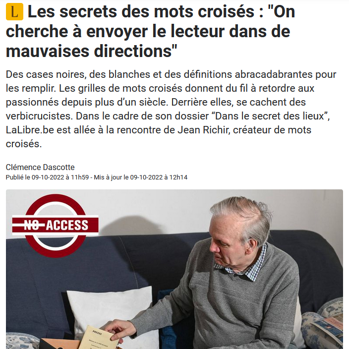 Les secrets des mots croisés : 